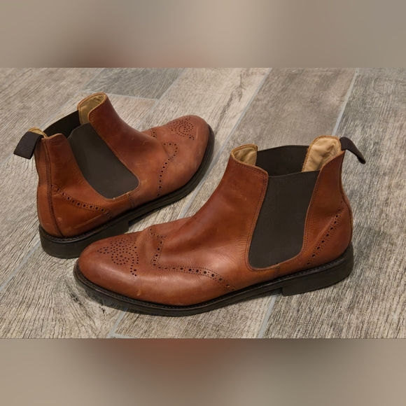 Rey pavon Leather Chelsea ankle boot size 11 - Picture 2 of 4